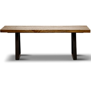 Orangevale Coffee Table 130cm Live Edge Solid Mango Wood Unique Furniture - Natural