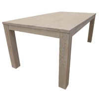 Dining Table 150cm Solid Mt Ash Wood Home Dinner Furniture - White