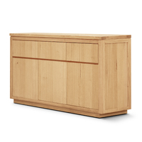 Buffet Table 165cm 3 Door 3 Drawer Solid Messmate Timber - Natural