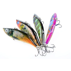 4x 8cm Vib Bait Fishing Lure Lures Hook Tackle Saltwater