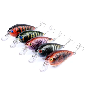 5x 7cm Popper Crank Bait Fishing Lure Lures Surface Tackle Saltwater