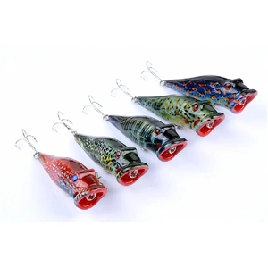 5X 8cm Popper Poppers Fishing Lure Lures Surface Tackle Fresh Saltwater
