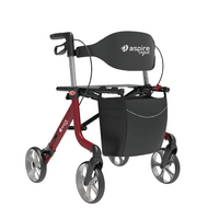 Vogue Super Lightweight 2 Mobility Wheelie Walker - Red