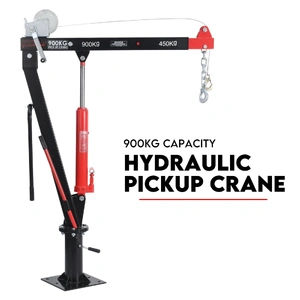 900kg Swivel Hydraulic Crane Hoist Jack UTE Trailer Truck Winch Pick up Lift