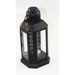 5 Pack of Black Metal Miners Lantern Summer Wedding Home Party Room Balconey Deck Decoration 21cm Tealight Candle