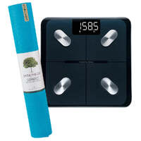 Harmony Mat - Sky Blue & Etekcity Scale for Body Weight and Fat Percentage - Black Bundle