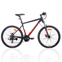 M600 Mountain Bike 24 Speed MTB Bicycle 17 Inches Frame Red