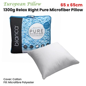 Bianca 1700g Relax Right Pure Microfiber King Pillow 50 x 90cm