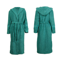 PIP Studio Soft Zellige Cotton Bath Robe / Dressing Gown Green - M