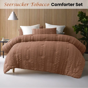 Accessorize Seersucker White 3 Piece Polyester Comforter Set Queen