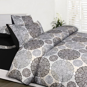 Jake Black Quilt Cover Set Double
