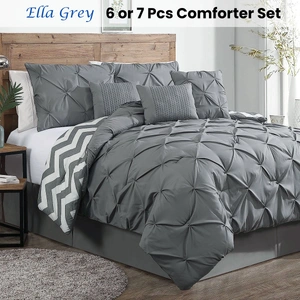 J Elliot Home 6 Pcs Ella Navy Comforter Set Single