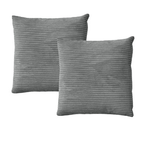 Alastairs Ruby Charcoal Pair of European Pillowcases