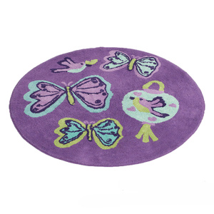Jiggle & Giggle Butterfly Lantern Floor Rug 80cm Diameter