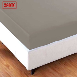 Jason Crisp Polyester Cotton Fitted Sheet Spring Blue - King