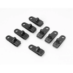 8Pc Awning Tarp Clamp Set Clips Hangers Survival Tent Emergency Grommet