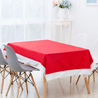 Christmas Chair Covers Tablecloth Runner Decoration Xmas Dinner Party Santa Gift, Table Cloth (130x180 cm)