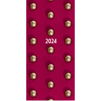 Golden Balls - 2024 Flexi Pocket Diary Premium Planner Christmas New Year Gift