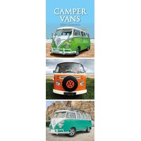 Camper Vans - 2024 Slimline Slim Wall Calendar Hanging Planner New Year Gift