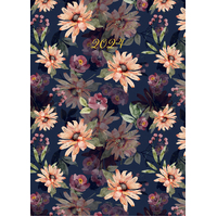 Blushing Blooms - 2024 Premium A6 Flexi Pocket Diary Planner Xmas New Year Gift