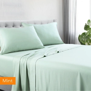 1200tc hotel quality cotton rich sheet set king mint