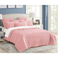 7 piece vintage stone wash comforter set king nude pink