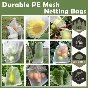 50X Fruit Net Bags Agriculture Garden Vegetable Protection Mesh Insect Proof - 45*30Ôºà50 PCSÔºâ