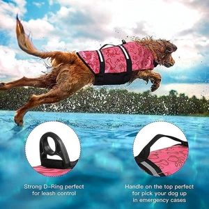 Floatation Vest for Dogs Swimming and Boating with Buoyancy Support Red - S