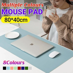 Large Leather Mouse Pad 80x40cm Desk Mat Gaming Extended Waterproof Anti Slip - Light Green