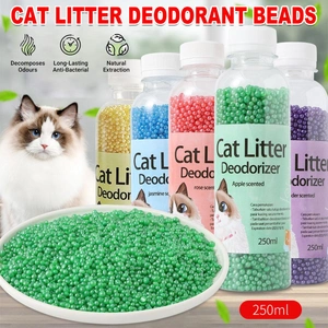 High Adsorption Cat Litter Deodorant Beads 250ml Long Lasting Odor Eliminator - Blue