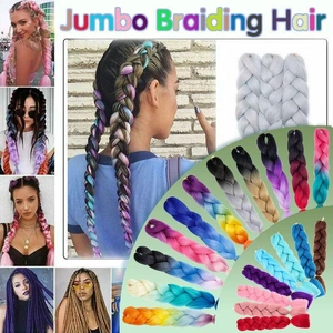 Coloured Jumbo Braiding Hair Extensions Braids Twist Hight Temperature Kanekalon - B3