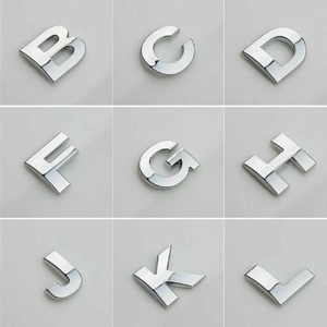 A-Z Alphabet Letters Car Sticker Self Adhesive Auto Badge Emblem 3D Chrome Good - Z