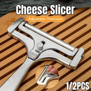 1/2 PCS Butter Cheese Grater Slicer Scraper Stainless Steel Kitchen Gadget Tool - 2PCS