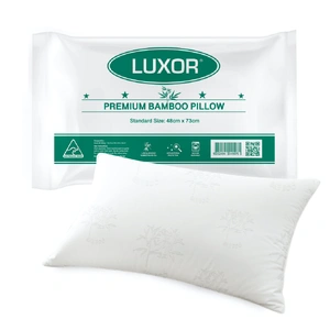 Luxor Australian Made Bamboo Cooling Pillow Standard Size Single Pack