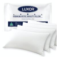 Australian Made Hotel Quality Pillow Standard Size Four Pack