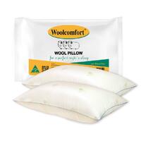 Aus Made Natural Health Wool Pillow Twin Pack