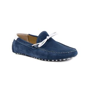 Hand-stitched Suede Loafer with Rubber Sole - 42 EU