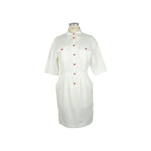 Button-front Short Sleeve Dress 44 IT Women