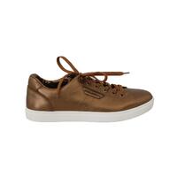 Fashion Casual Sneakers with Metallic Gold Finish 39 EU Men