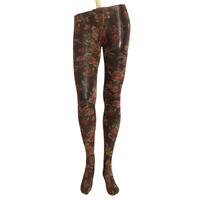 Authentic Dolce & Gabbana Floral Print Nylon Micro Mesh Stockings M Women