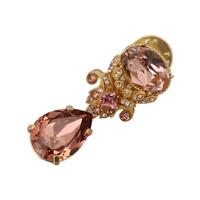 Dolce & Gabbana Crystal Embellished Dangling Brooch One Size Women