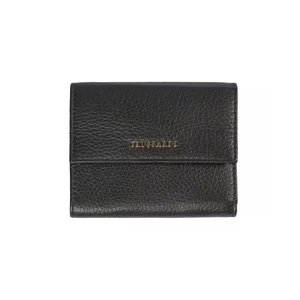 Embossed Leather Womens Wallet with Press Button Closure One Size Women