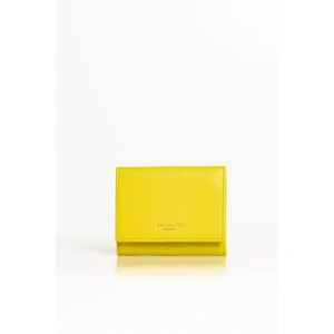 Embossed Logo Mini Wallet with Card Holder and Zip Compartment One Size Women