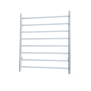 Premium Brushed Chrome Towel Rack - 8 Bars, Round Design, AU Standard, 1000x620mm Wide