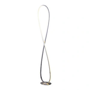 Infinite LED Floor Lamp - Chrome