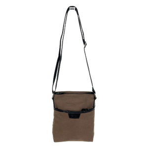 FIB Byron Canvas Sling Bag Shoulder Travel Cross Body - Brown