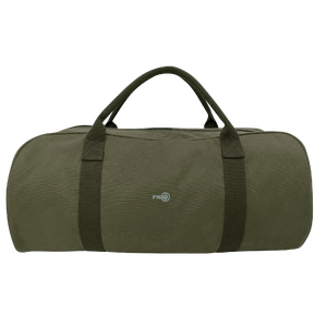 FIB Barrell Duffle Bag Travel Cotton Canvas Sports Luggage - Green