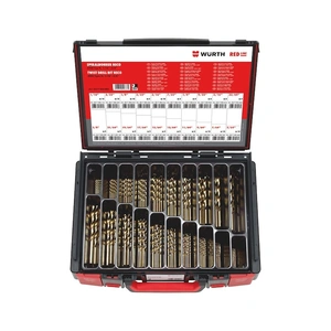 135-Piece Twist Drill Bit Assortment in System Box