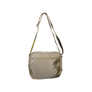FIB Mens Crossbody Shoulder Bag Travel Satchel Adjustable Strap - Sand