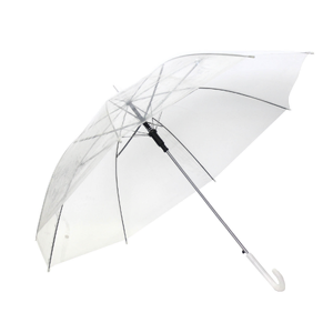 Clear Transparent Umbrella Wedding Rain Parasol Manual Bird Cage